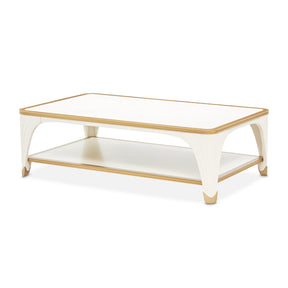 La Terrazza Creamy Pearl Rectangular Cocktail Table - Ornate Home