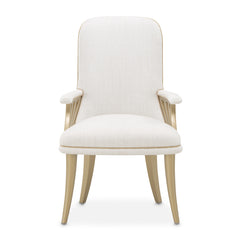 La Terrazza Creamy Pearl/Shell Dining Arm Chair (Set of 2) - Ornate Home