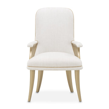 La Terrazza Creamy Pearl/Shell Dining Arm Chair (Set of 2) - Ornate Home