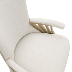 La Terrazza Creamy Pearl/Shell Dining Arm Chair (Set of 2) - Ornate Home
