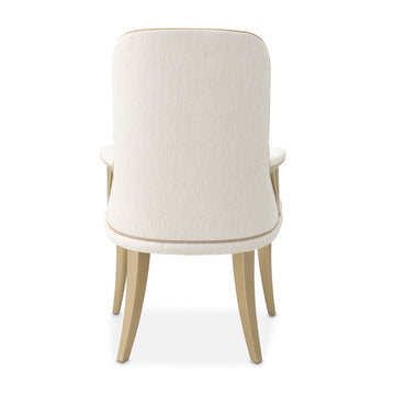 La Terrazza Creamy Pearl/Shell Dining Arm Chair (Set of 2) - Ornate Home