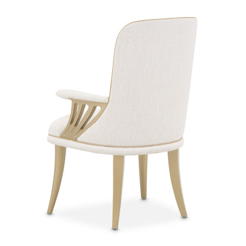 La Terrazza Creamy Pearl/Shell Dining Arm Chair (Set of 2) - Ornate Home