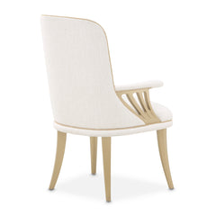 La Terrazza Creamy Pearl/Shell Dining Arm Chair (Set of 2) - Ornate Home