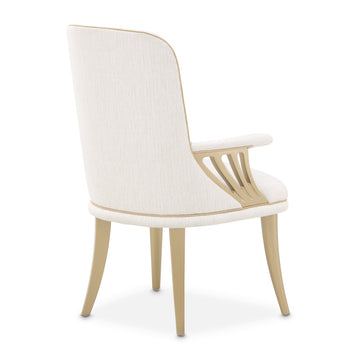 La Terrazza Creamy Pearl/Shell Dining Arm Chair (Set of 2) - Ornate Home