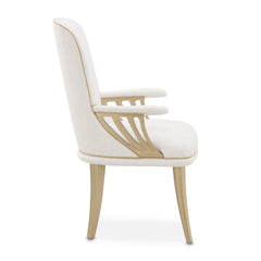La Terrazza Creamy Pearl/Shell Dining Arm Chair (Set of 2) - Ornate Home