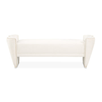 La Terrazza Creamy Pearl/Starlight Bed Bench - Ornate Home
