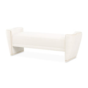 La Terrazza Creamy Pearl/Starlight Bed Bench - Ornate Home
