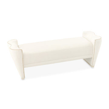 La Terrazza Creamy Pearl/Starlight Bed Bench - Ornate Home