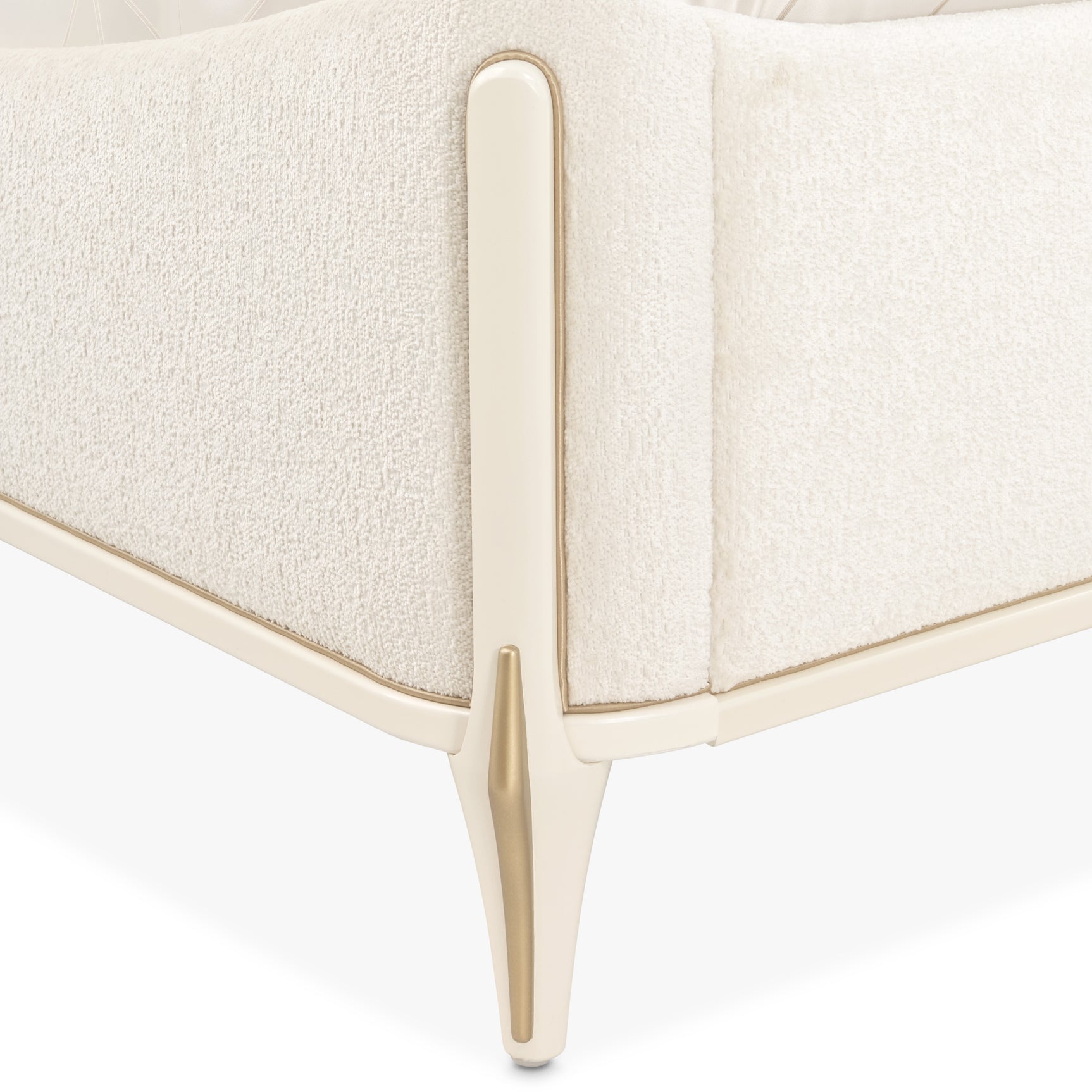 La Terrazza Creamy Pearl/Starlight Panel Bed - Ornate Home