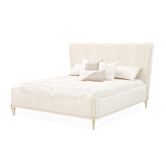 La Terrazza Creamy Pearl/Starlight Panel Bed - Ornate Home