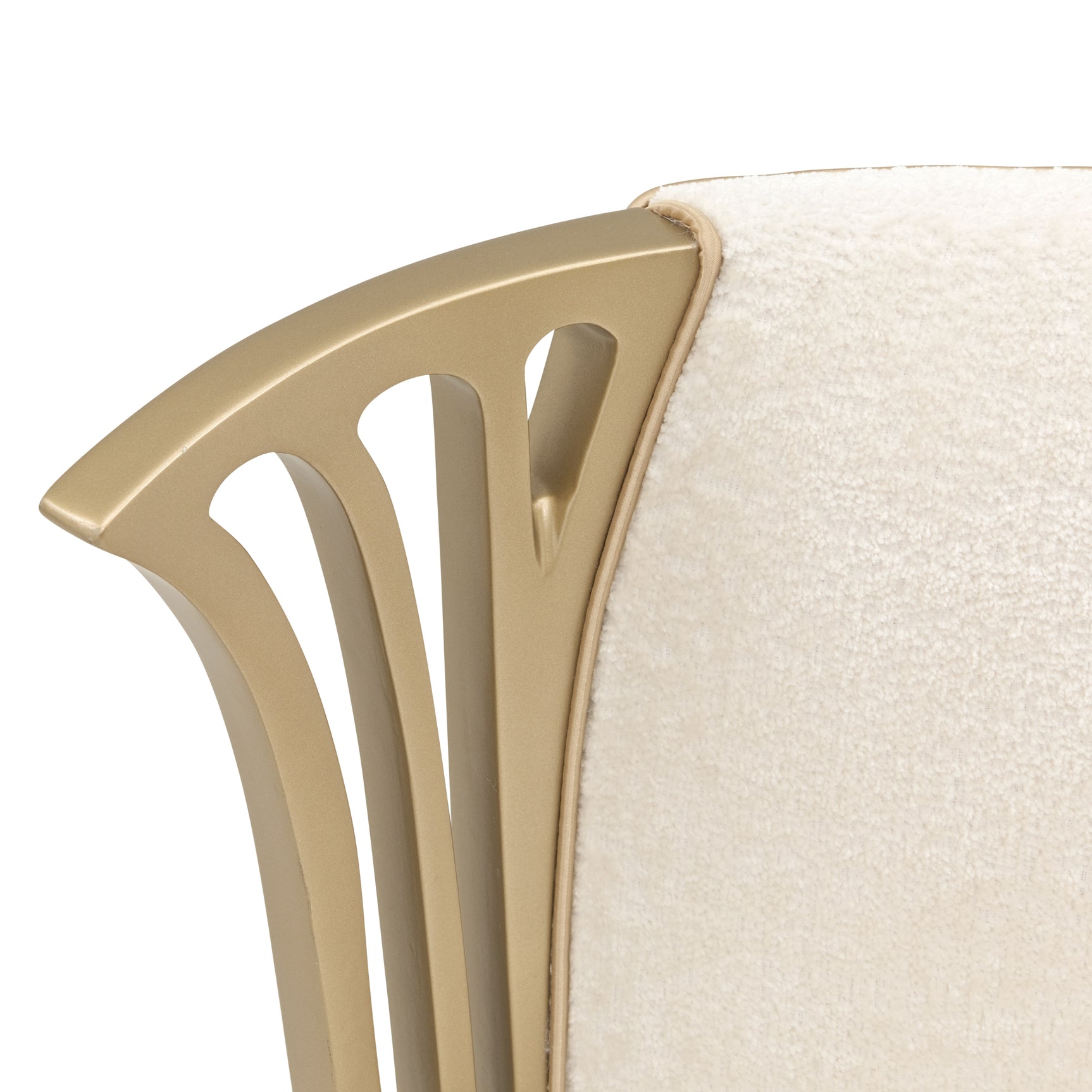 La Terrazza Creamy Pearl/Starlight Vanity Chair - Ornate Home