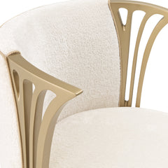 La Terrazza Creamy Pearl/Starlight Vanity Chair - Ornate Home