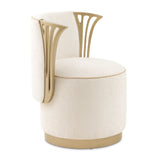 La Terrazza Creamy Pearl/Starlight Vanity Chair - Ornate Home
