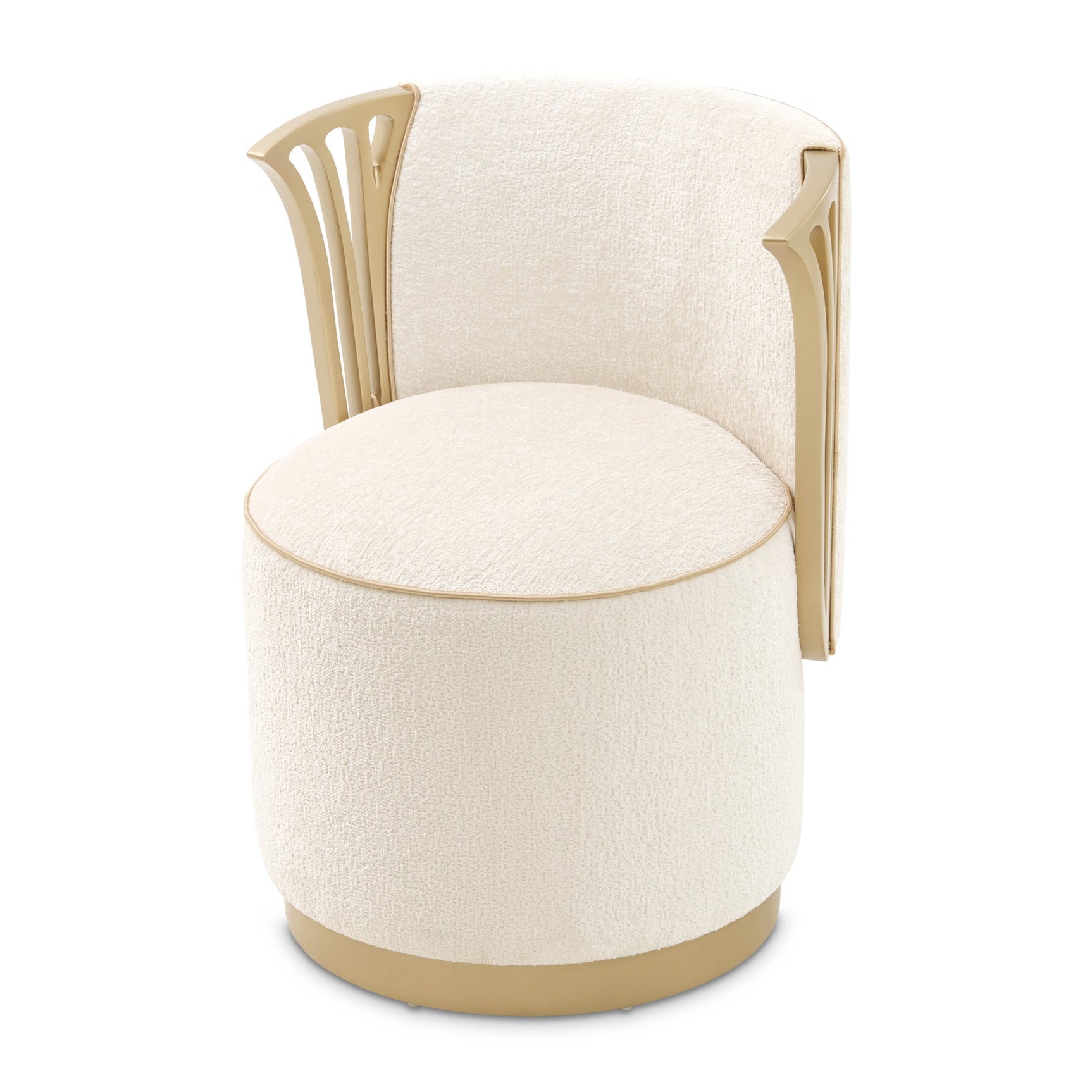 La Terrazza Creamy Pearl/Starlight Vanity Chair - Ornate Home