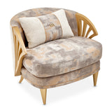La Terrazza Light Champagne/Cappuccino Accent Chair - Ornate Home