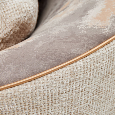 La Terrazza Light Champagne/Cappuccino Accent Chair - Ornate Home