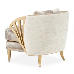 La Terrazza Light Champagne/Cappuccino Accent Chair - Ornate Home