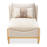 La Terrazza Light Champagne/Cappuccino Chaise - Ornate Home