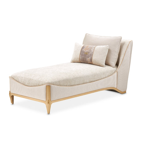 La Terrazza Light Champagne/Cappuccino Chaise - Ornate Home