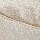 La Terrazza Light Champagne/Cappuccino Chaise - Ornate Home