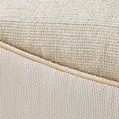 La Terrazza Light Champagne/Cappuccino Chaise - Ornate Home