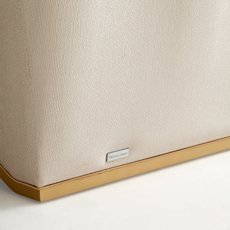 La Terrazza Light Champagne/Cappuccino Chaise - Ornate Home