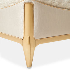 La Terrazza Light Champagne/Cappuccino Chaise - Ornate Home