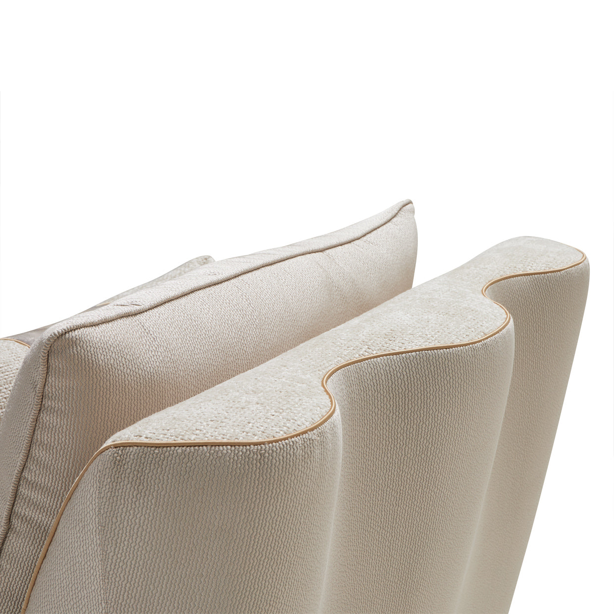 La Terrazza Light Champagne/Cappuccino Chaise - Ornate Home