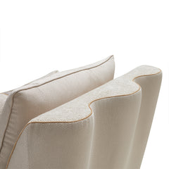La Terrazza Light Champagne/Cappuccino Chaise - Ornate Home
