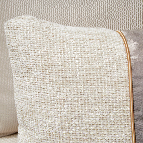 La Terrazza Light Champagne/Cappuccino Chaise - Ornate Home