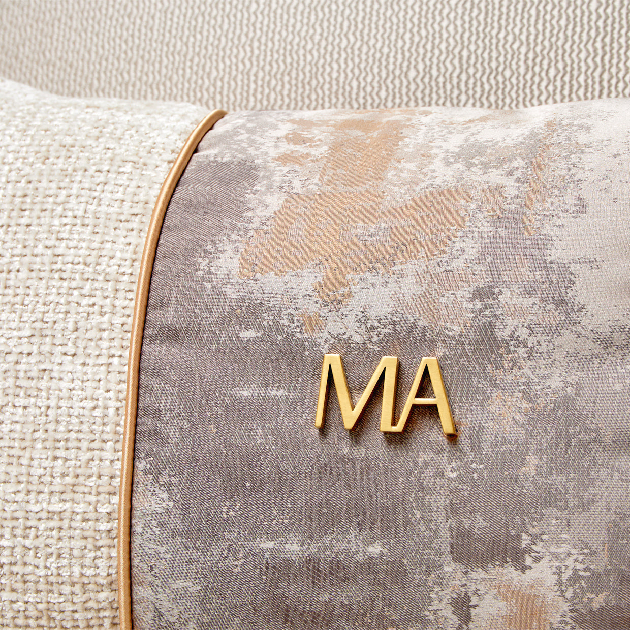La Terrazza Light Champagne/Cappuccino Chaise - Ornate Home