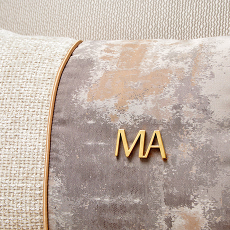 La Terrazza Light Champagne/Cappuccino Chaise - Ornate Home