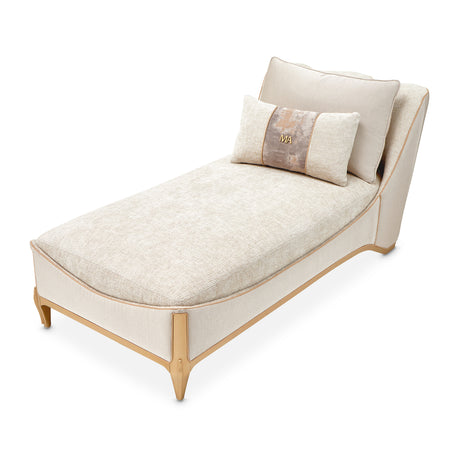 La Terrazza Light Champagne/Cappuccino Chaise - Ornate Home