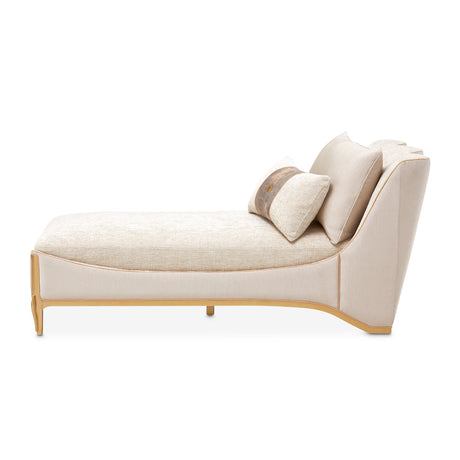 La Terrazza Light Champagne/Cappuccino Chaise - Ornate Home