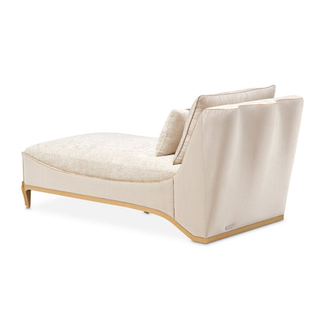 La Terrazza Light Champagne/Cappuccino Chaise - Ornate Home