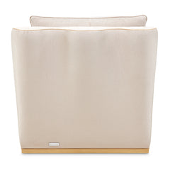 La Terrazza Light Champagne/Cappuccino Chaise - Ornate Home