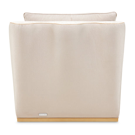 La Terrazza Light Champagne/Cappuccino Chaise - Ornate Home