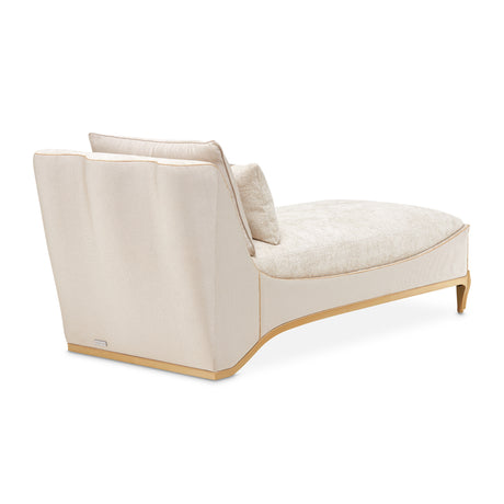 La Terrazza Light Champagne/Cappuccino Chaise - Ornate Home