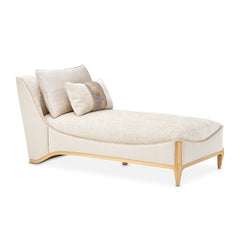 La Terrazza Light Champagne/Cappuccino Chaise - Ornate Home