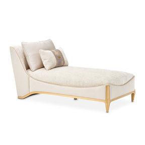 La Terrazza Light Champagne/Cappuccino Chaise - Ornate Home