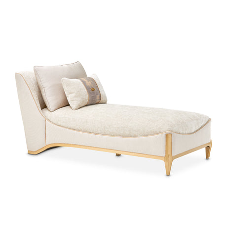 La Terrazza Light Champagne/Cappuccino Chaise - Ornate Home