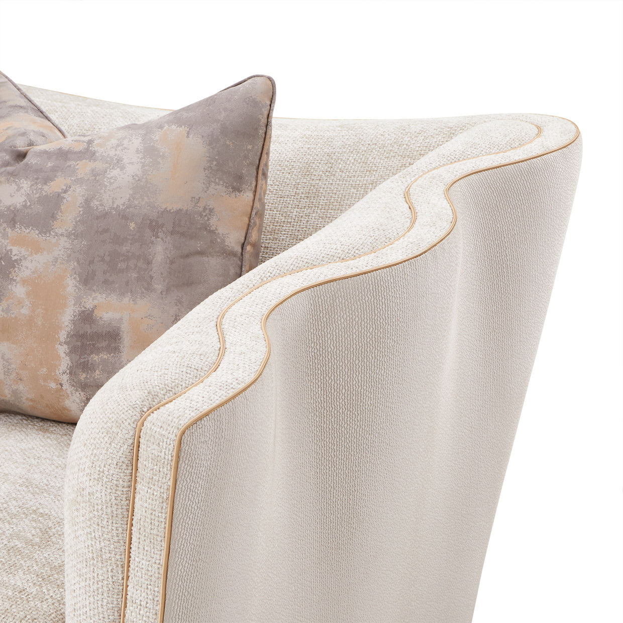 La Terrazza Light Champagne/Cappuccino Matching Chair - Ornate Home
