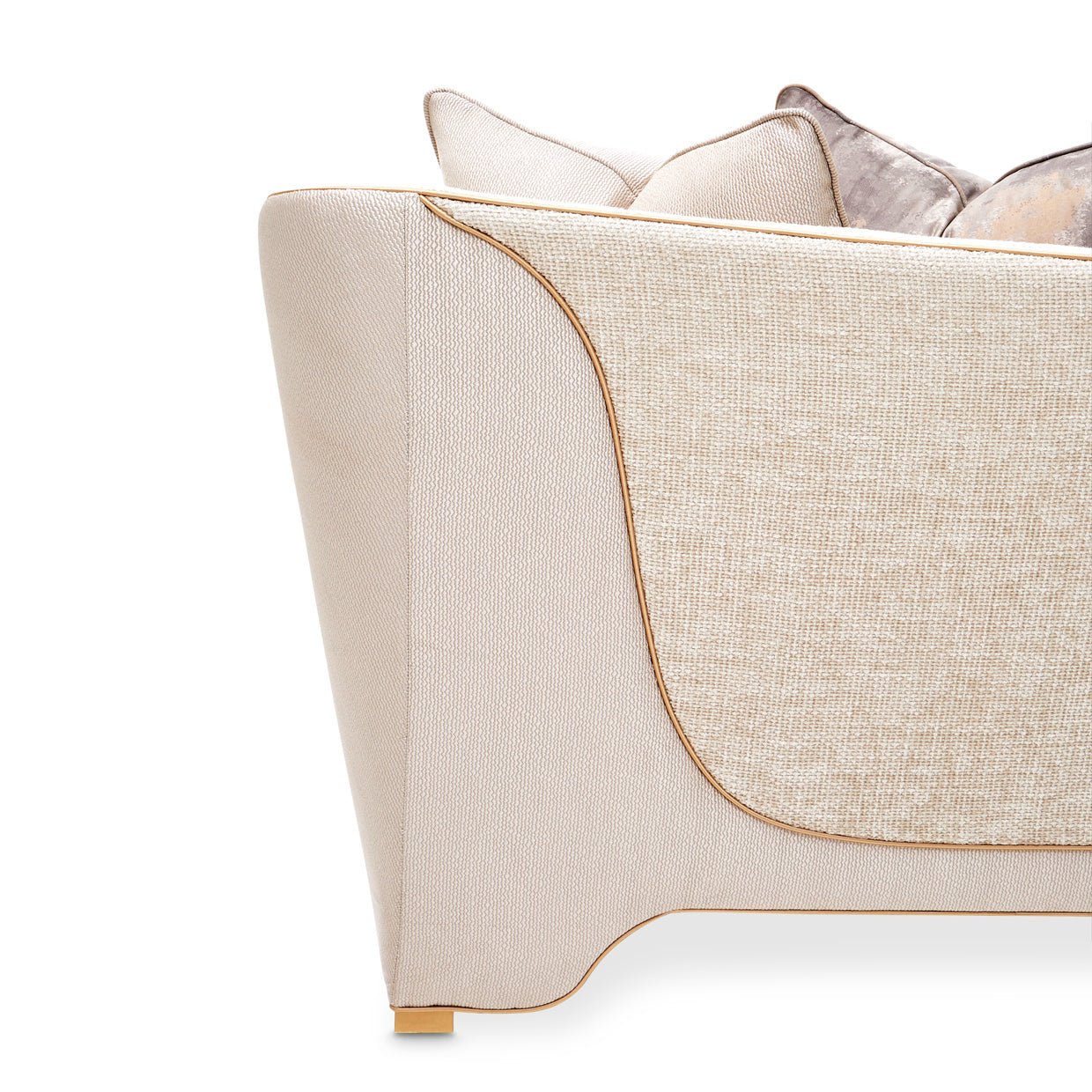 La Terrazza Light Champagne/Cappuccino Sofa - Ornate Home