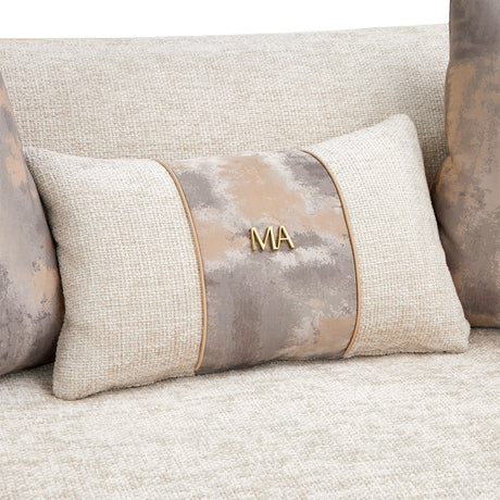 La Terrazza Light Champagne/Cappuccino Sofa - Ornate Home