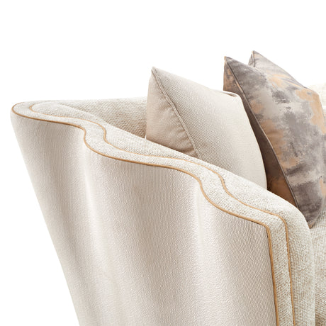 La Terrazza Light Champagne/Cappuccino Sofa - Ornate Home