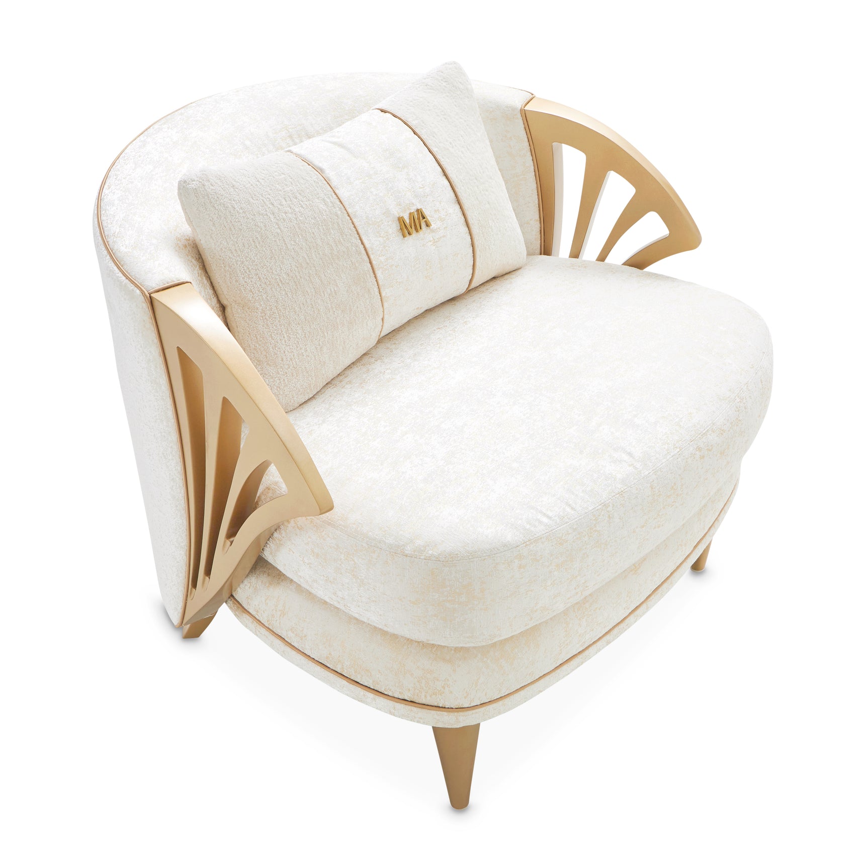 La Terrazza Light Champagne/Starlight Accent Chair - Ornate Home