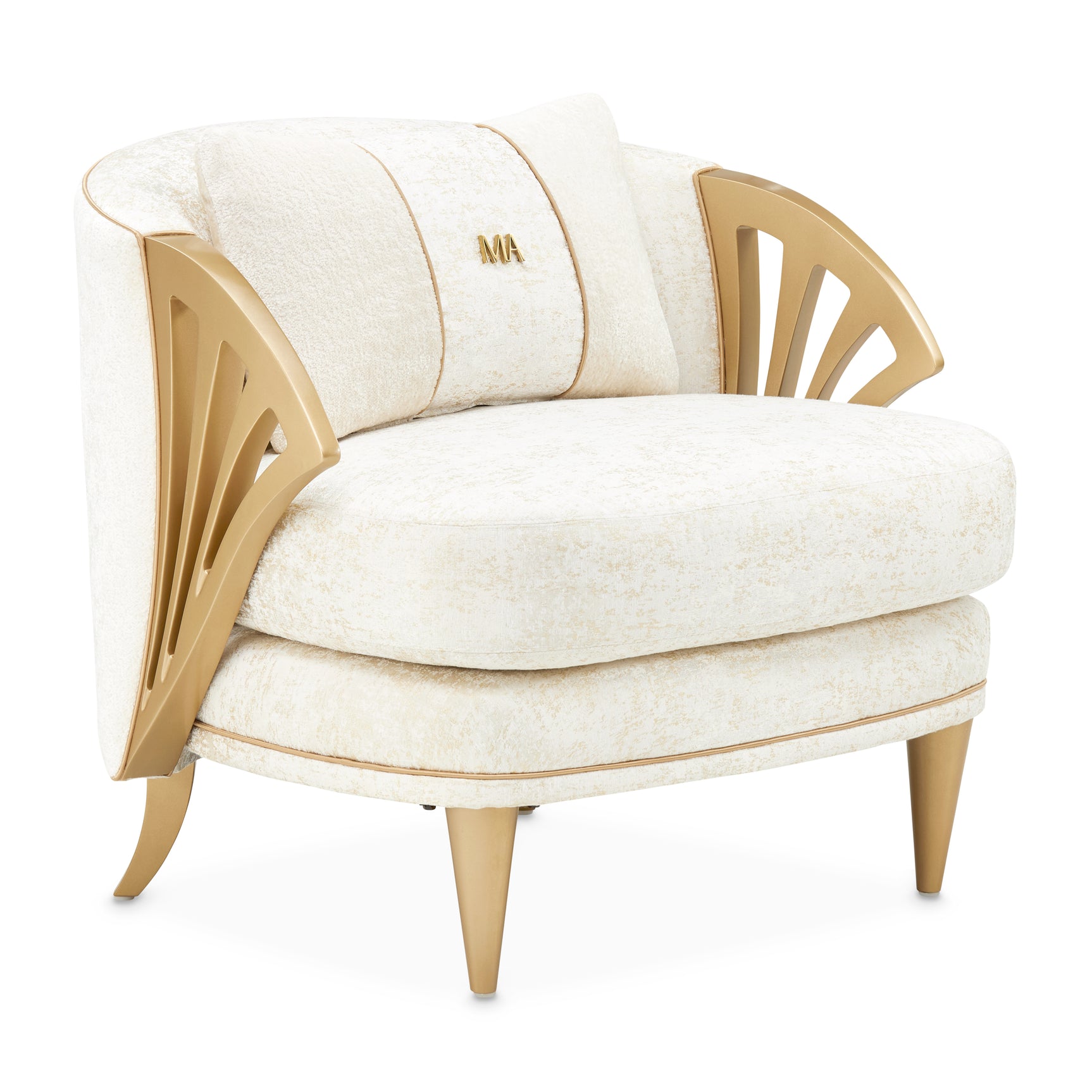 La Terrazza Light Champagne/Starlight Accent Chair - Ornate Home