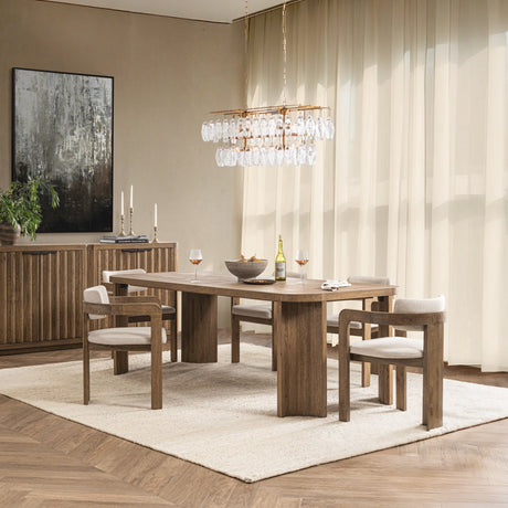 Labelle Tan Oak Dining Table - Ornate Home