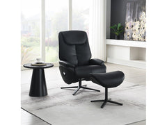 Labonita Gray Motion Accent Chair W/Swivel & Ottoman - Ornate Home