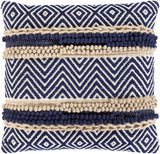 Labrador Navy Diamond Chevron Throw Pillow - Clearance - Ornate Home